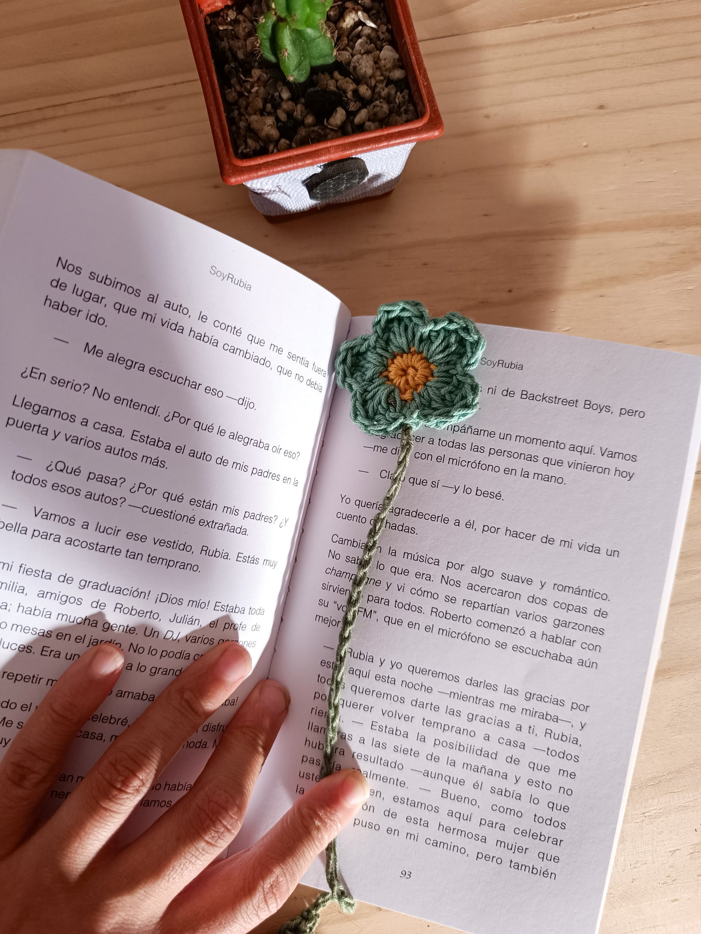 Marca paginas Flor